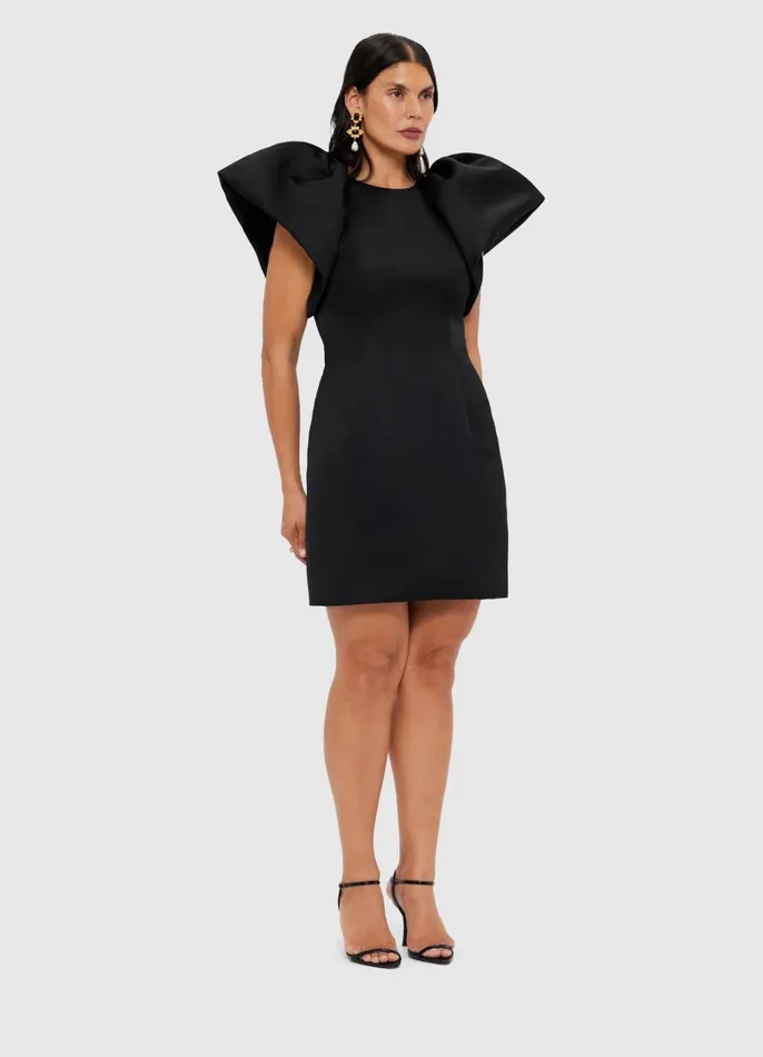 Dresses and Jumpsuits Women LEO LIN Dayna Mini Dress 8211 Ebony