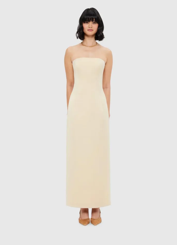 Dresses and Jumpsuits Women LEO LIN Rayna Bustier Maxi Dress 8211 Champagne