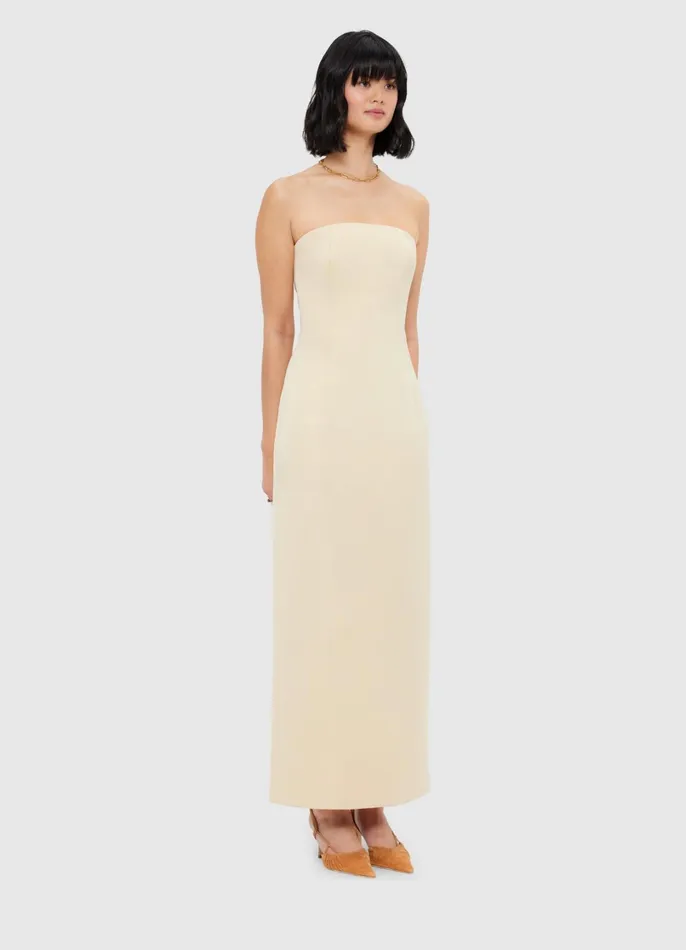 Dresses and Jumpsuits Women LEO LIN Rayna Bustier Maxi Dress 8211 Champagne