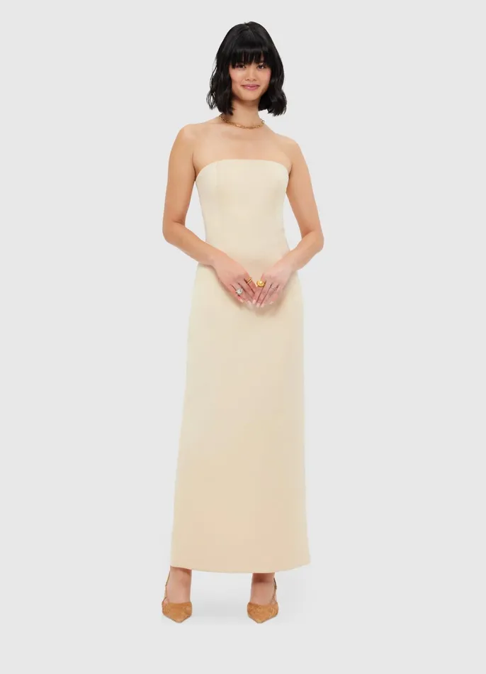 Dresses and Jumpsuits Women LEO LIN Rayna Bustier Maxi Dress 8211 Champagne