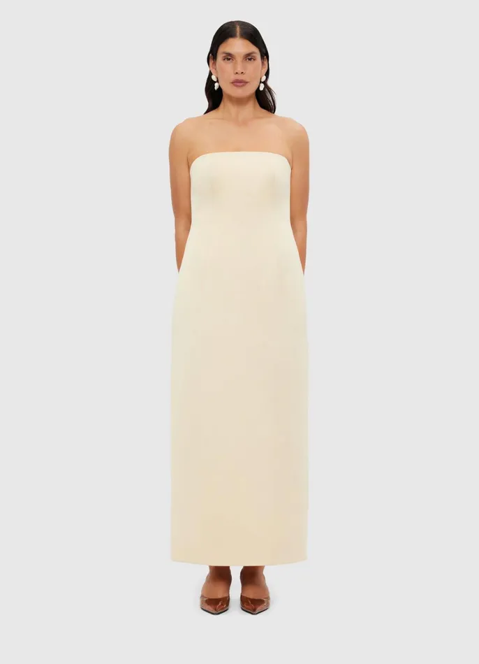 Dresses and Jumpsuits Women LEO LIN Rayna Bustier Maxi Dress 8211 Champagne
