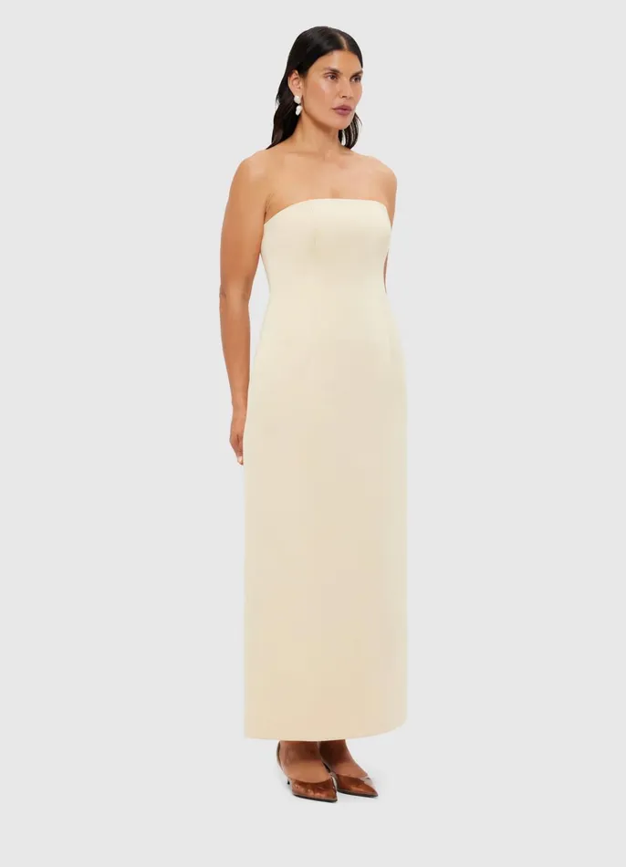 Dresses and Jumpsuits Women LEO LIN Rayna Bustier Maxi Dress 8211 Champagne