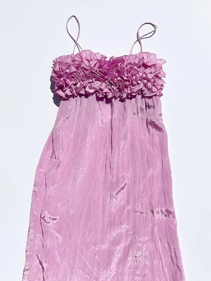 Dresses Shop Lisa Says Gah Shiny Tech Strap Midi Dress