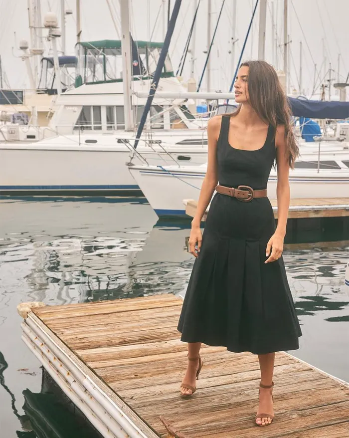 Dresses Shop Veronica Beard Jolie Midi Dress Black