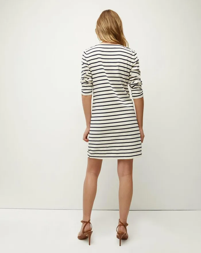 Dresses Shop Veronica Beard Ruta Striped Dress Marineoffwhite
