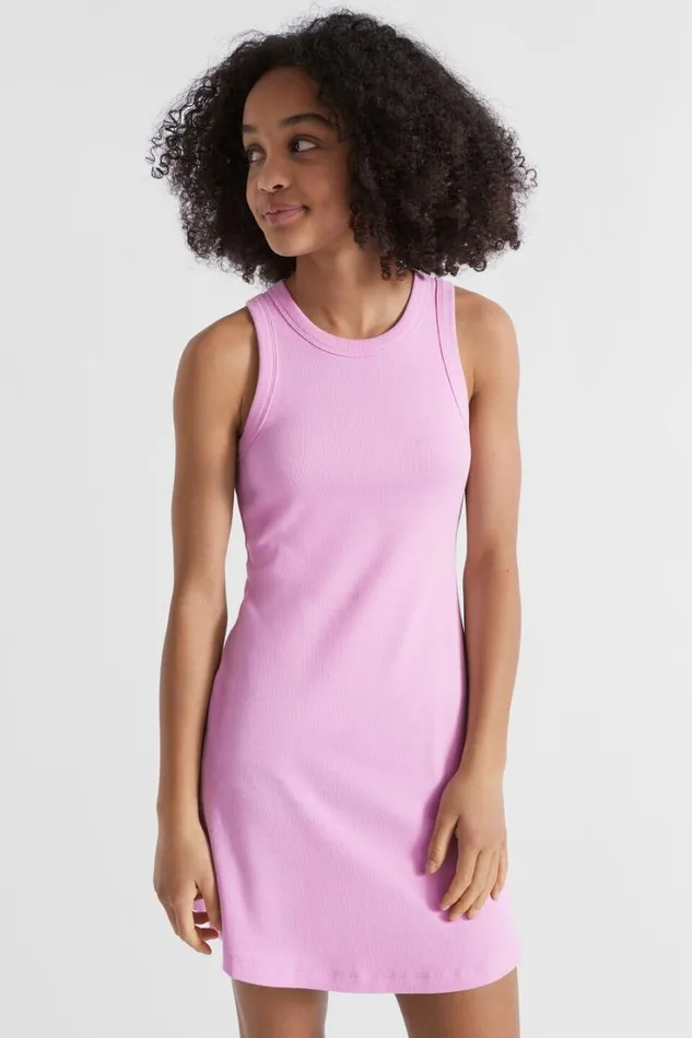 Dresses Teen Girl Seed Heritage Core Rib Tank Dress Soft Orchid