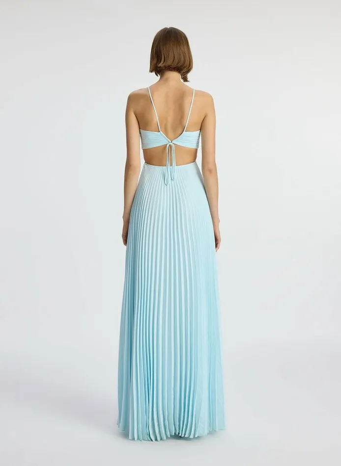Dresses Women ALC Moira Matte Pleated Dress Aqua Dresses Women ALC Moira Matte Pleated Dress Aqua