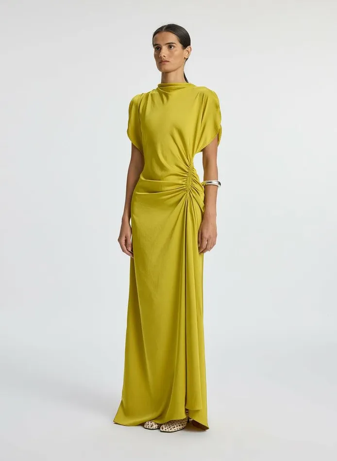 Dresses Women ALC Nadia Satin Gown Cactus Bloom Dresses Women ALC Nadia Satin Gown Cactus Bloom