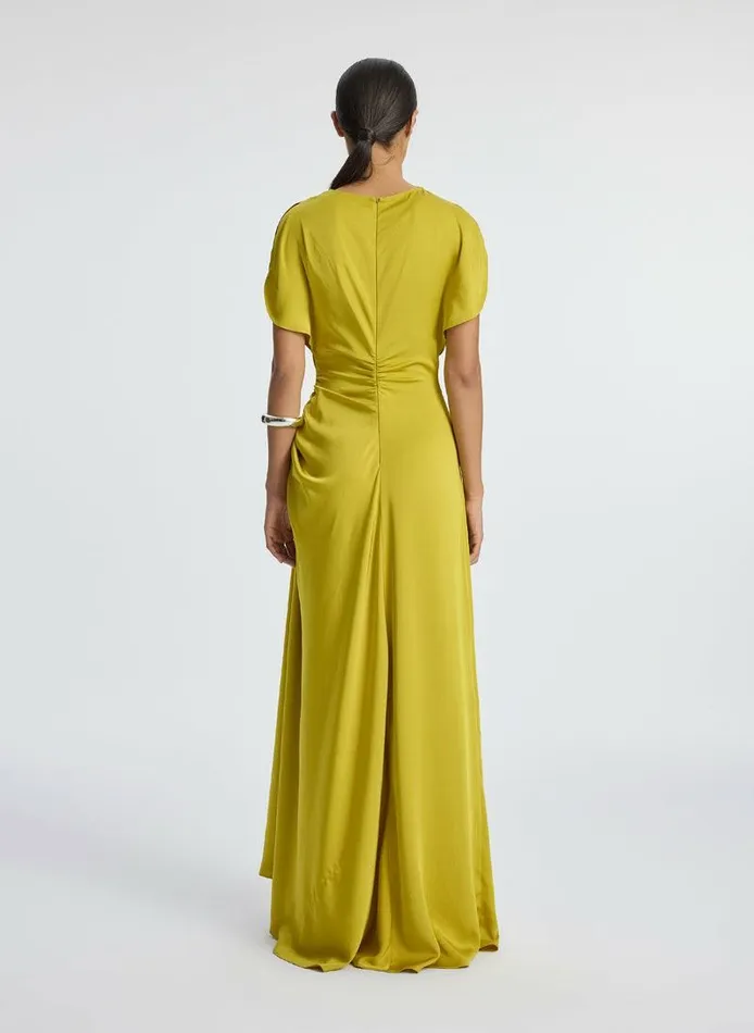 Dresses Women ALC Nadia Satin Gown Cactus Bloom Dresses Women ALC Nadia Satin Gown Cactus Bloom