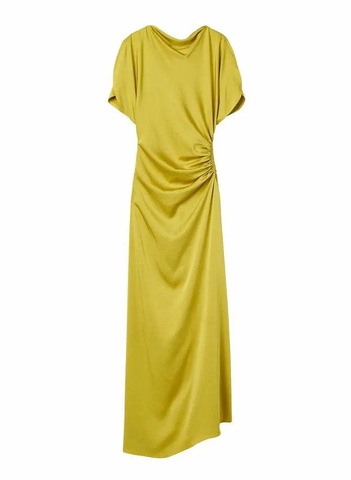 Dresses Women ALC Nadia Satin Gown Cactus Bloom Dresses Women ALC Nadia Satin Gown Cactus Bloom