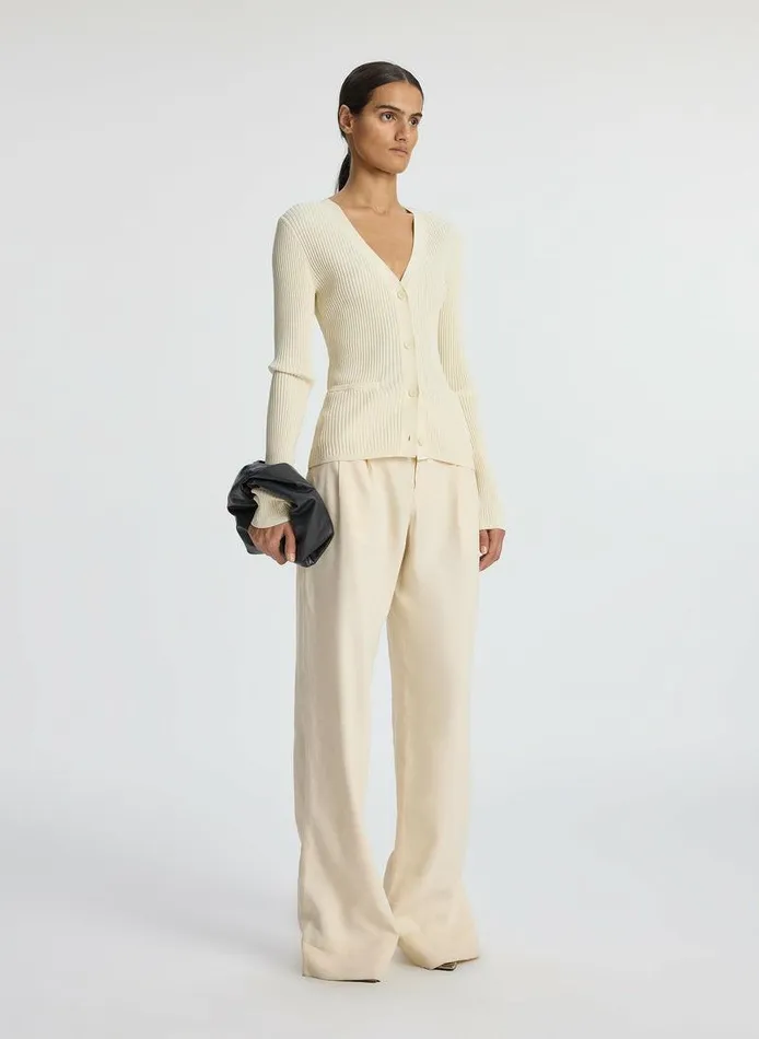 Dresses Women ALC Ren Ribbed Cardigan Buttercream