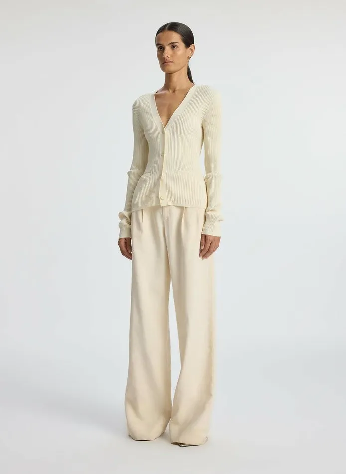 Dresses Women ALC Ren Ribbed Cardigan Buttercream Dresses Women ALC Ren Ribbed Cardigan Buttercream