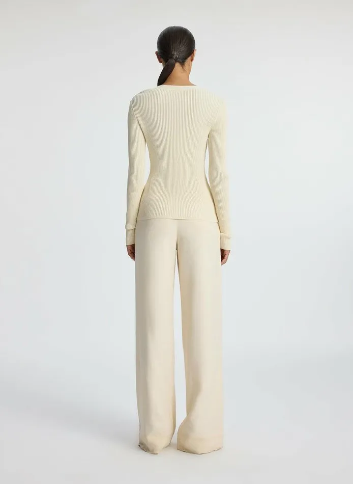 Dresses Women ALC Ren Ribbed Cardigan Buttercream Dresses Women ALC Ren Ribbed Cardigan Buttercream