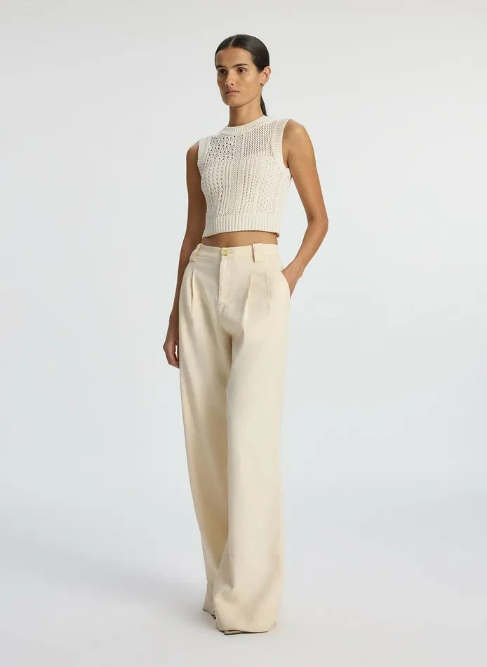 Dresses Women ALC Sawyer Crochet Top Bonecream