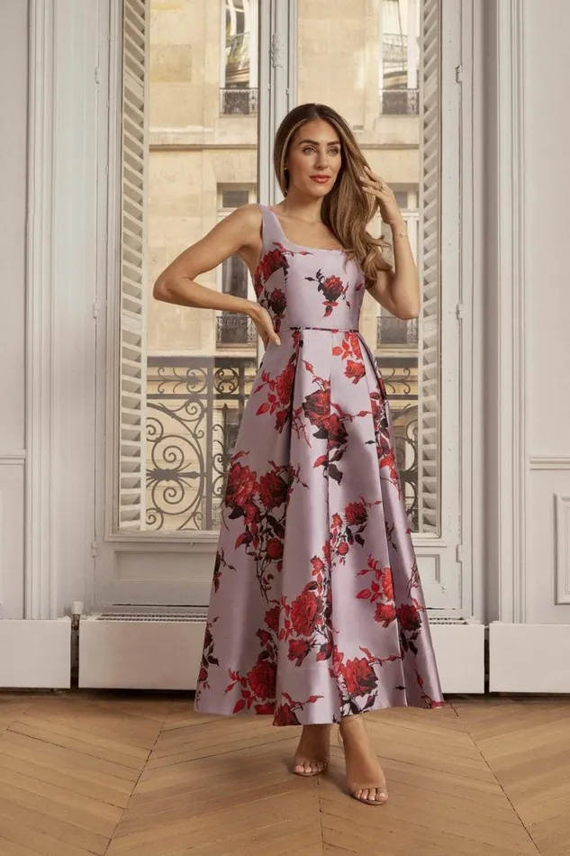 Dresses Women Karen Millen Lydia Millen Floral Jacquard Corseted Woven Maxi Dress Floral Dresses Women Karen Millen Lydia Millen Floral Jacquard Corseted Woven Maxi Dress Floral