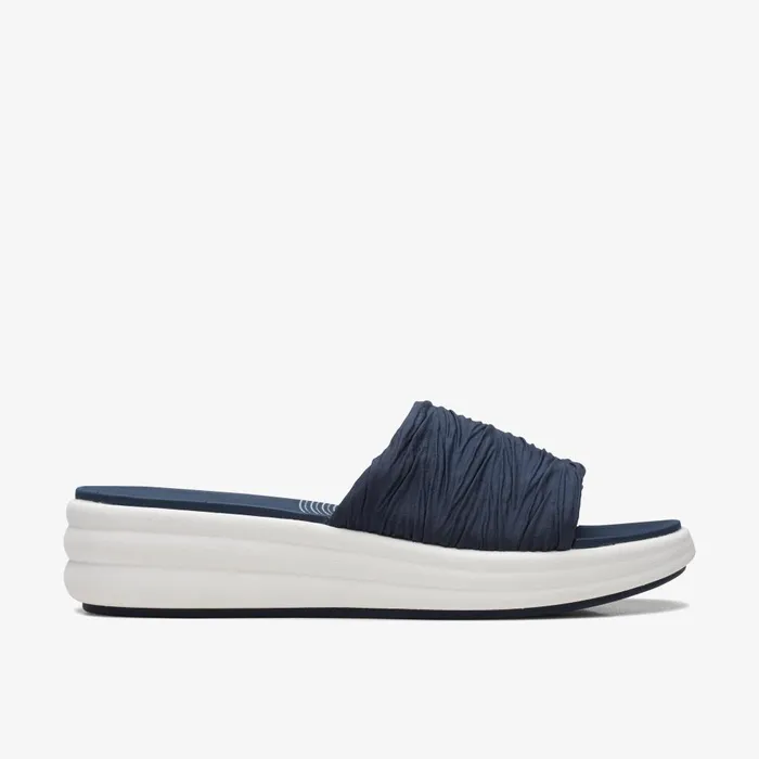 Drift Petal Navy Women Clarks Sandals and Flip Flops