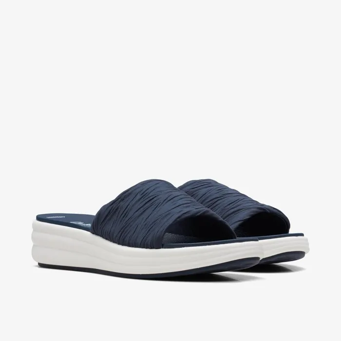 Drift Petal Navy Women Clarks Sandals and Flip Flops