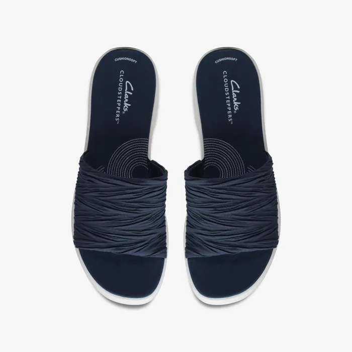 Drift Petal Navy Women Clarks Sandals and Flip Flops