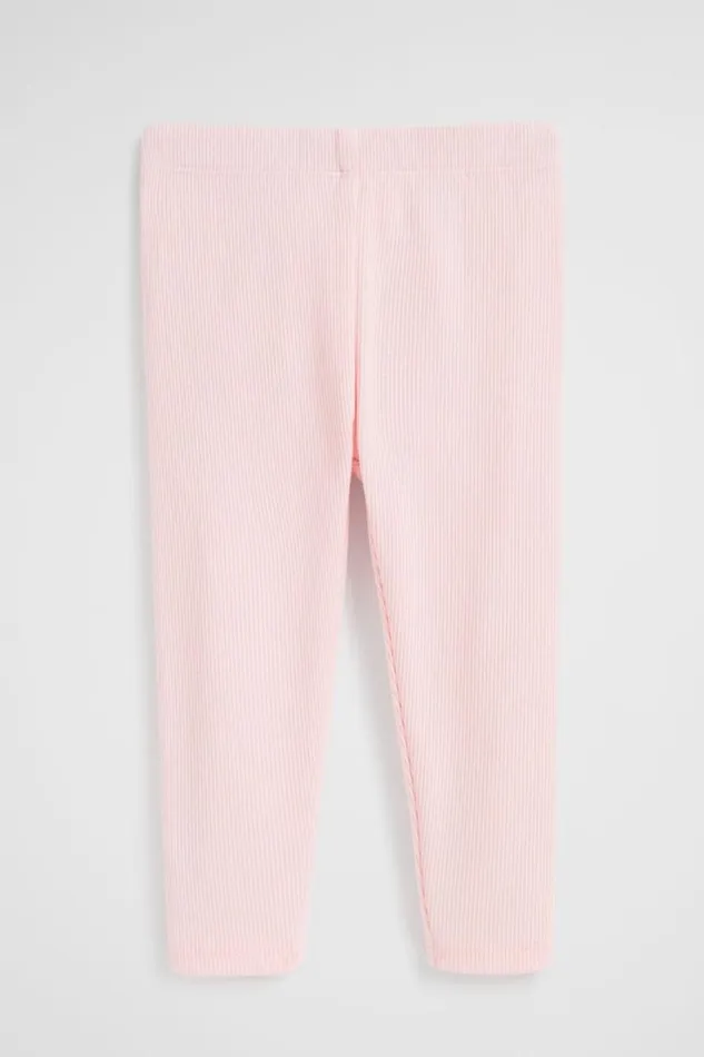 Essentials Baby Seed Heritage Core Rib Legging Dusty Rose