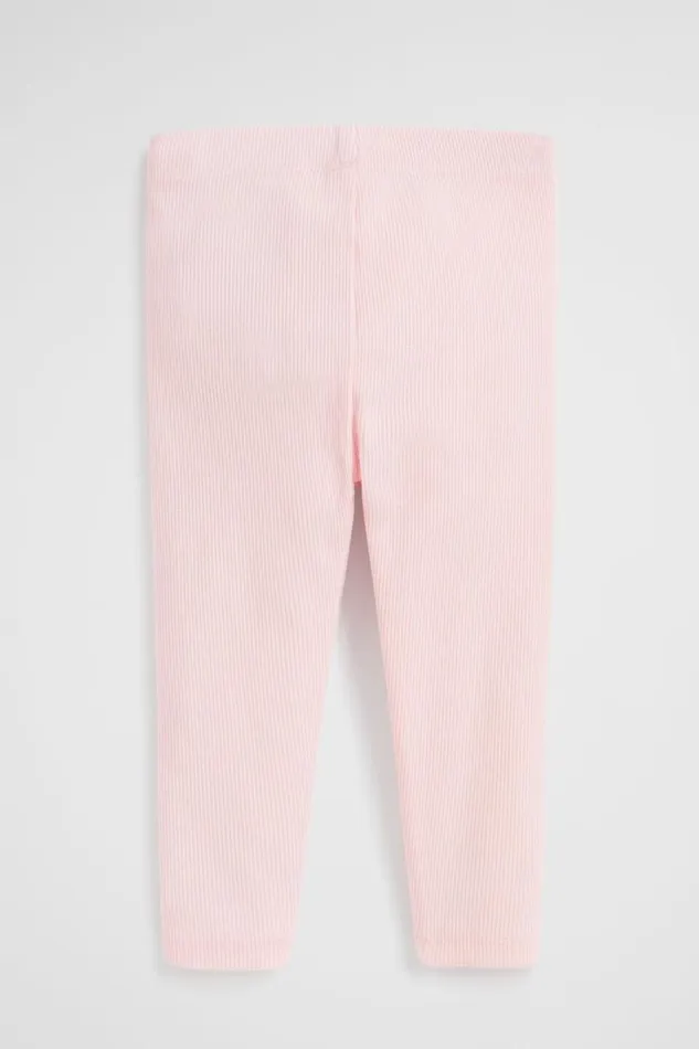 Essentials Baby Seed Heritage Core Rib Legging Dusty Rose