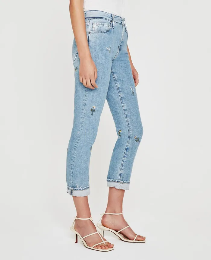 ExBoyfriend Slim Eb Super Bloom Flower Child Women AG Jeans Denim