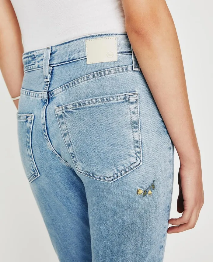 ExBoyfriend Slim Eb Super Bloom Flower Child Women AG Jeans Denim