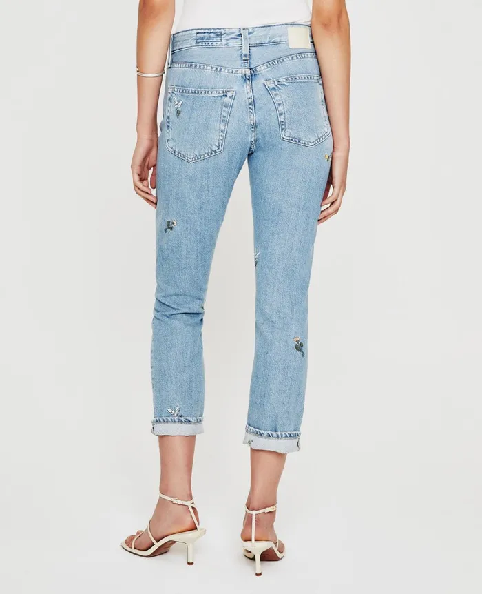 ExBoyfriend Slim Eb Super Bloom Flower Child Women AG Jeans Denim