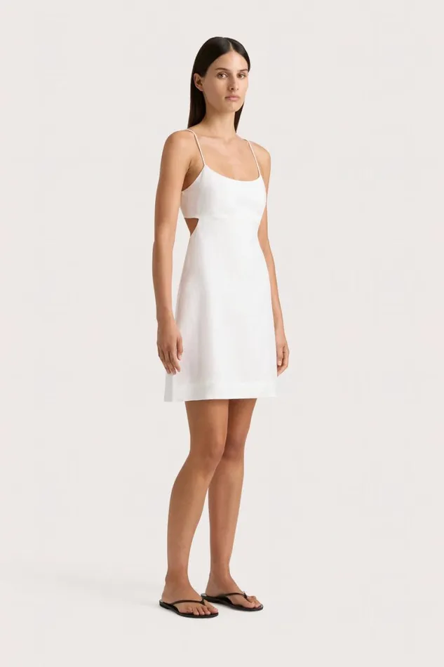 Faithfull The Brand Dresses Antibes Mini Dress White 8211 Women Faithfull The Brand Dresses Antibes Mini Dress White 8211 Women