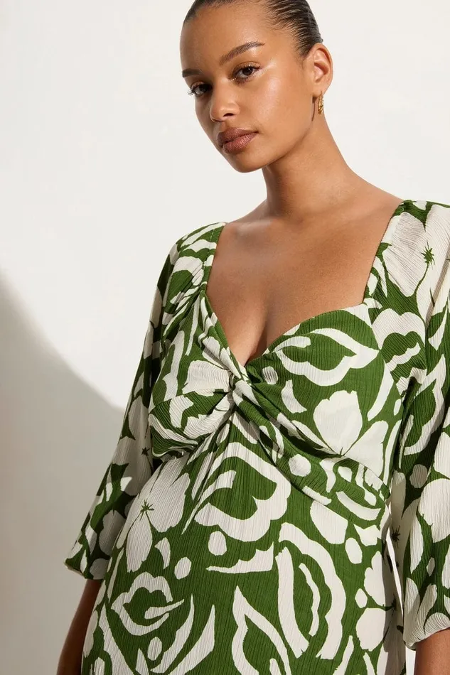 Faithfull The Brand Dresses Ondina Midi Dress Pavito Floral Olive 8211 Final Sale 8211 Women Faithfull The Brand Dresses Ondina Midi Dress Pavito Floral Olive 8211 Final Sale 8211 Women