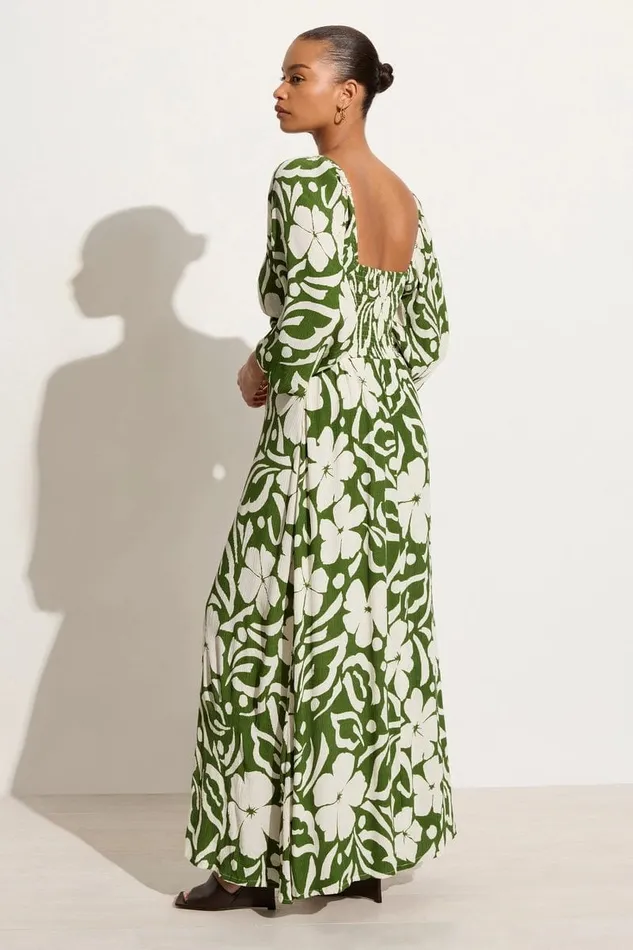 Faithfull The Brand Dresses Ondina Midi Dress Pavito Floral Olive 8211 Final Sale 8211 Women Faithfull The Brand Dresses Ondina Midi Dress Pavito Floral Olive 8211 Final Sale 8211 Women