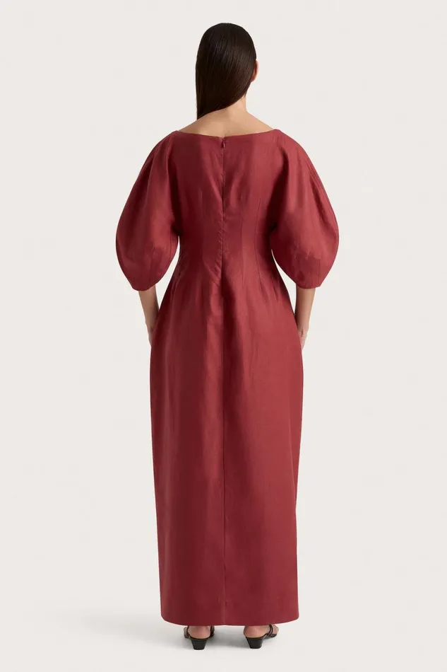 Faithfull The Brand Dresses Raynara Maxi Dress Wine 8211 Women Faithfull The Brand Dresses Raynara Maxi Dress Wine 8211 Women