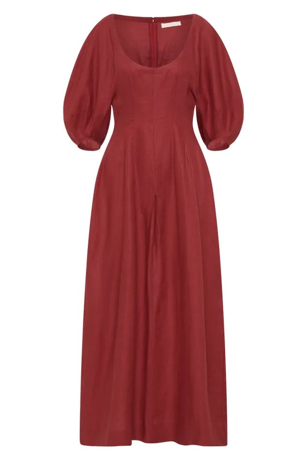 Faithfull The Brand Dresses Raynara Maxi Dress Wine 8211 Women Faithfull The Brand Dresses Raynara Maxi Dress Wine 8211 Women