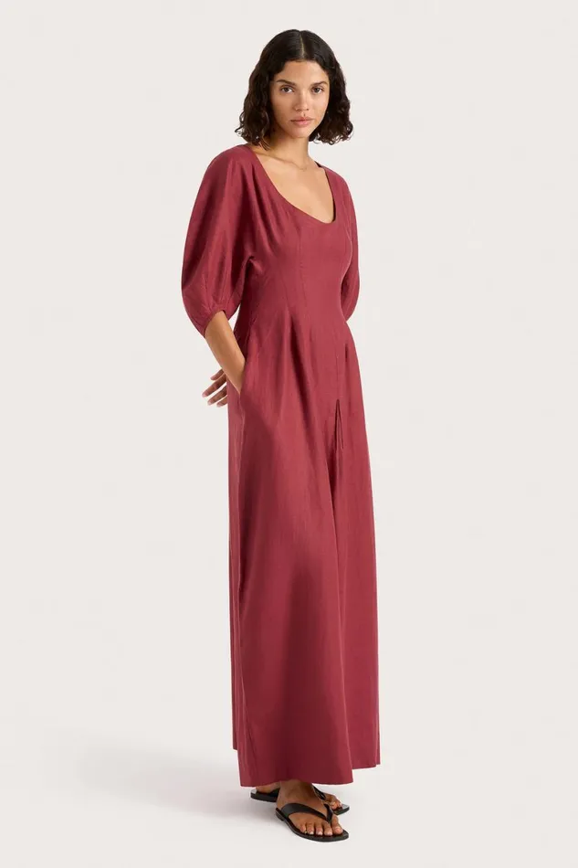 Faithfull The Brand Dresses Raynara Maxi Dress Wine 8211 Women Faithfull The Brand Dresses Raynara Maxi Dress Wine 8211 Women