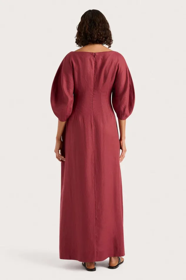 Faithfull The Brand Dresses Raynara Maxi Dress Wine 8211 Women Faithfull The Brand Dresses Raynara Maxi Dress Wine 8211 Women