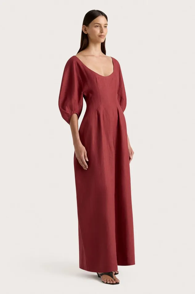Faithfull The Brand Dresses Raynara Maxi Dress Wine 8211 Women Faithfull The Brand Dresses Raynara Maxi Dress Wine 8211 Women
