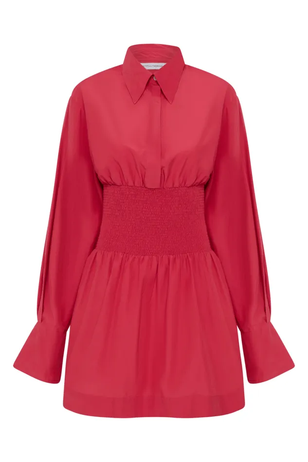 Faithfull The Brand Dresses Vitinia Mini Dress Crimson 8211 Final Sale 8211 Women Faithfull The Brand Dresses Vitinia Mini Dress Crimson 8211 Final Sale 8211 Women