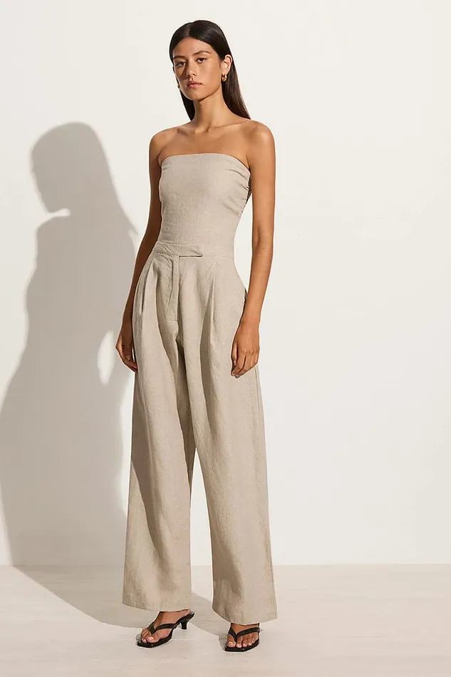 Faithfull The Brand Pants Cedros Pant Natural 8211 Final Sale 8211 Women