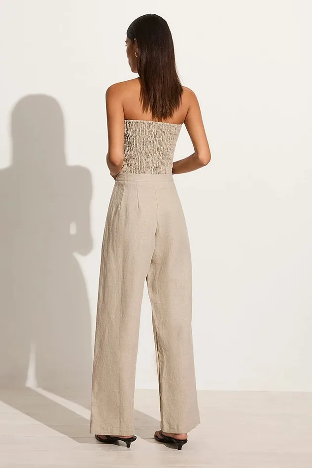 Faithfull The Brand Pants Cedros Pant Natural 8211 Final Sale 8211 Women