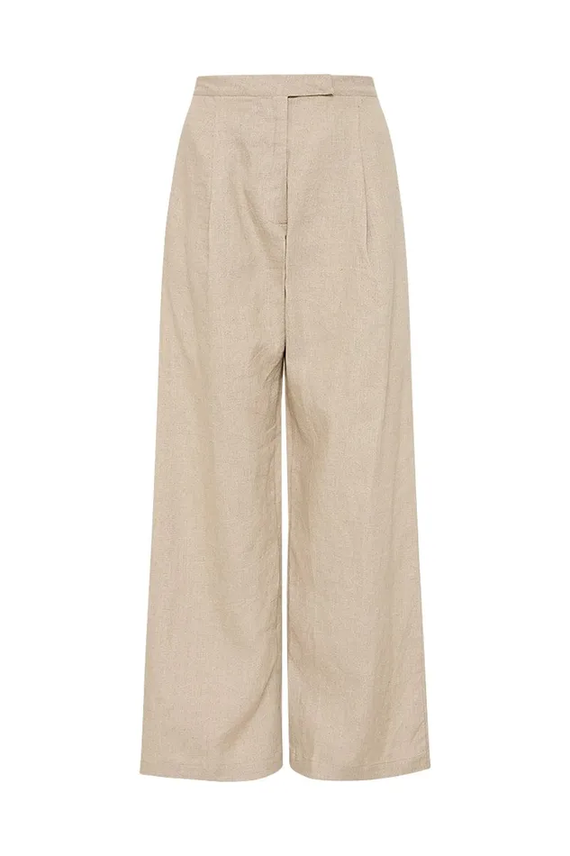 Faithfull The Brand Pants Cedros Pant Natural 8211 Final Sale 8211 Women