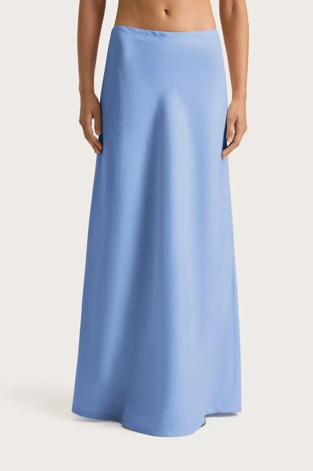 Faithfull The Brand Skirts and Shorts Antibes Maxi Skirt Mid Blue 8211 Women Faithfull The Brand Skirts and Shorts Antibes Maxi Skirt Mid Blue 8211 Women