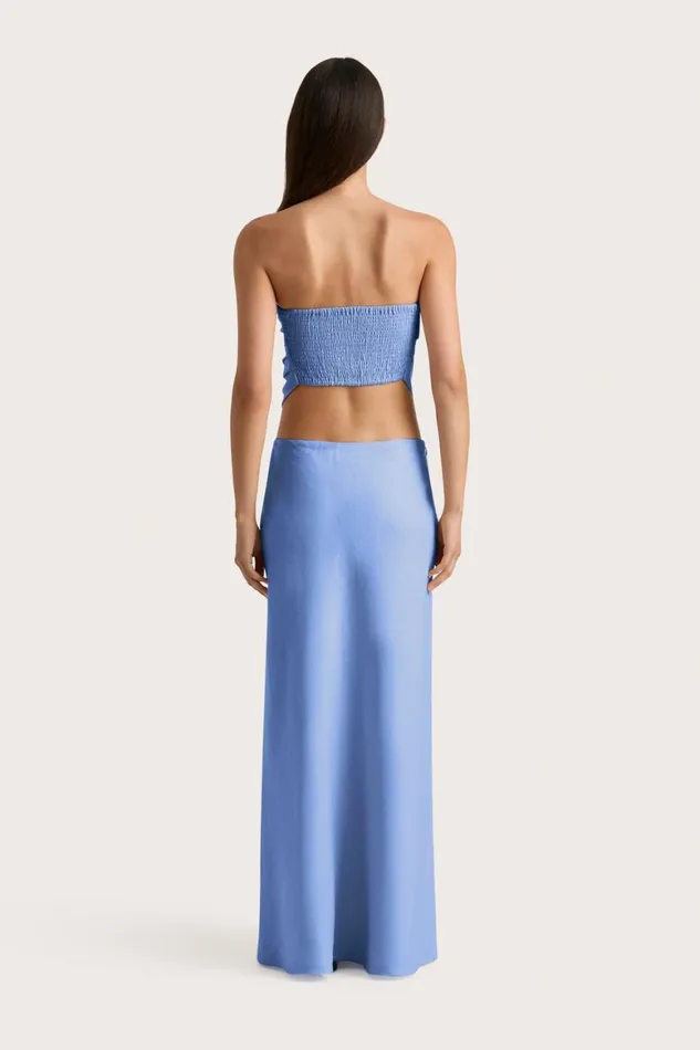 Faithfull The Brand Skirts and Shorts Antibes Maxi Skirt Mid Blue 8211 Women Faithfull The Brand Skirts and Shorts Antibes Maxi Skirt Mid Blue 8211 Women