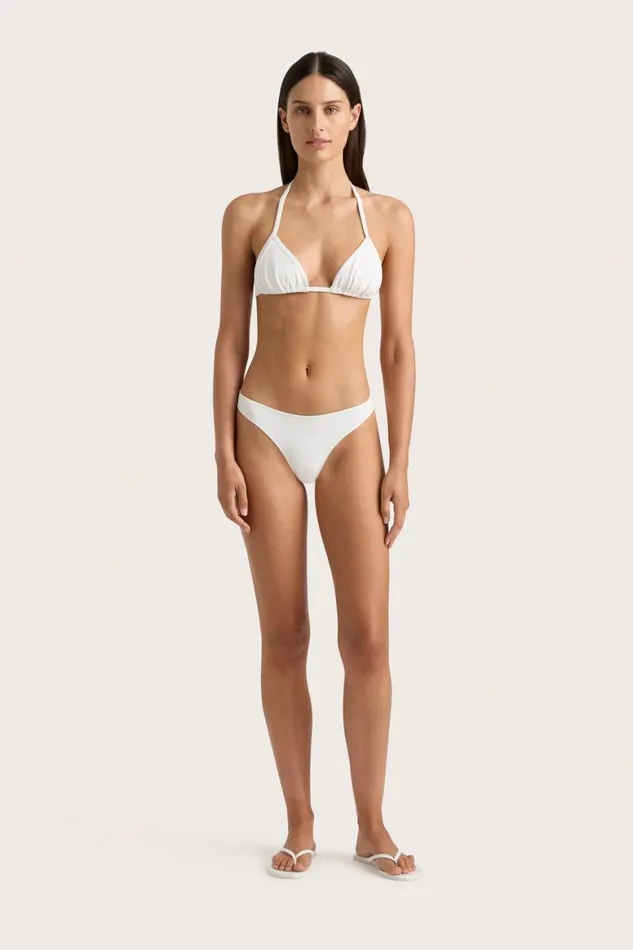 Faithfull The Brand Swim Bebe Bikini Bottom White 8211 Women