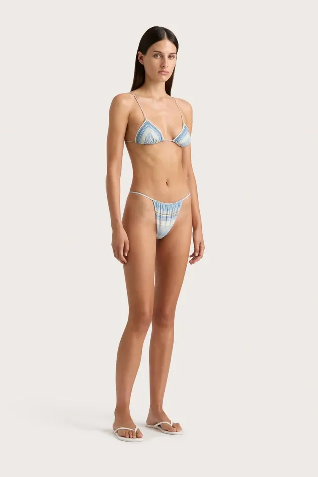 Faithfull The Brand Swim Elea Bikini Top Futura Stripe Sky Blue 8211 Women Faithfull The Brand Swim Elea Bikini Top Futura Stripe Sky Blue 8211 Women