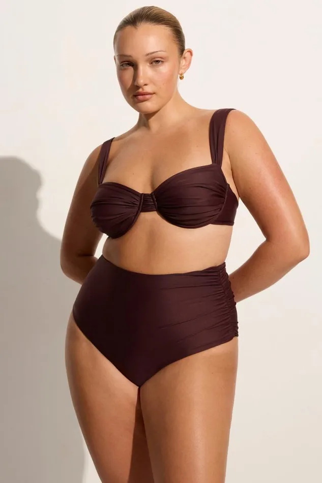 Faithfull The Brand Swim Sol Bikini Top Soil 8211 Women