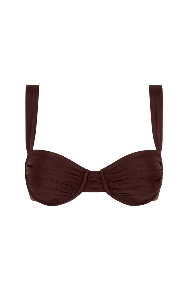 Faithfull The Brand Swim Sol Bikini Top Soil 8211 Women