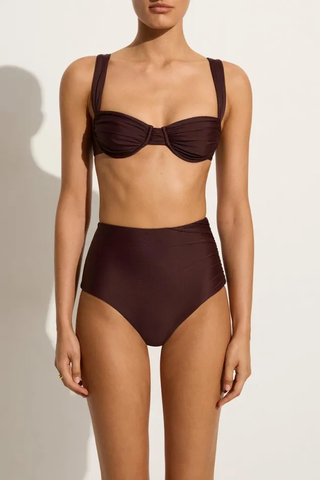 Faithfull The Brand Swim Sol Bikini Top Soil 8211 Women