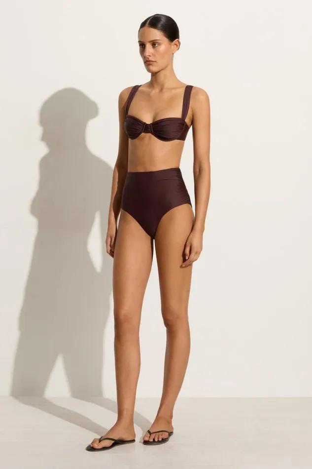 Faithfull The Brand Swim Sol Bikini Top Soil 8211 Women