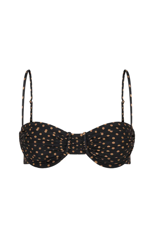 Faithfull The Brand Swim Stefania Bikini Top Ludovica Polka Dot 8211 Final Sale 8211 Women Faithfull The Brand Swim Stefania Bikini Top Ludovica Polka Dot 8211 Final Sale 8211 Women