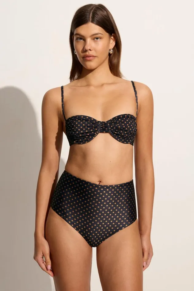 Faithfull The Brand Swim Stefania Bikini Top Ludovica Polka Dot 8211 Final Sale 8211 Women Faithfull The Brand Swim Stefania Bikini Top Ludovica Polka Dot 8211 Final Sale 8211 Women