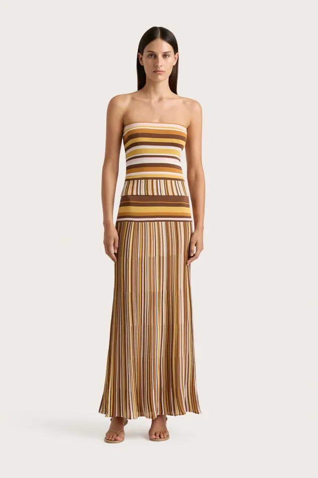 Faithfull The Brand Tops Citara Strapless Top Cocoa 8211 Women